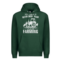Sports Green Yes I Do Have A Retirement Plan Farming Funny Farmer Gift Premium Hoodie - trangStudio