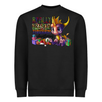 Black real dragon through christmas Heavyweight Sweatshirt - CowhideDigitalArt