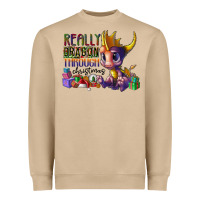 Mushroom real dragon through christmas Heavyweight Sweatshirt - CowhideDigitalArt