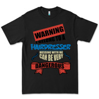 Black I belong to a HAIRDRESSER warning job funny partner Premium Tee - Bettercallsaul