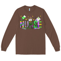Chestnut mardi gras nurse Long Sleeve Tee - OliviaCreatesArt