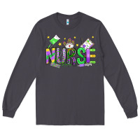 Smoke mardi gras nurse Long Sleeve Tee - OliviaCreatesArt