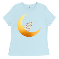 Baby Blue Howling Wolf Ladies Tee - Bettercallsaul