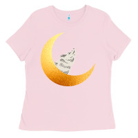 Bubblegum Pink Howling Wolf Ladies Tee - Bettercallsaul