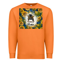Carrot sunflowers messy bun mama Premium Sweatshirt - BarkalooDesign