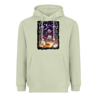 Matcha halloween dancing skeletons stars Heavyweight Hoodie - BarkalooDesign