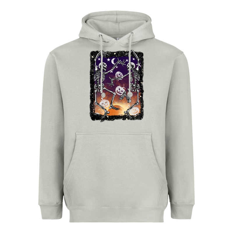 Halloween Dancing Skeletons Stars Heavyweight Hoodie by BarkalooDesign | Teevron
