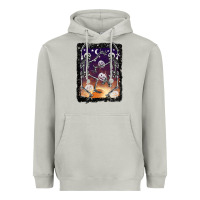 Moon Dust halloween dancing skeletons stars Heavyweight Hoodie - BarkalooDesign