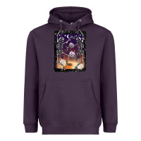 Plum halloween dancing skeletons stars Heavyweight Hoodie - BarkalooDesign
