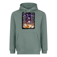 Sage halloween dancing skeletons stars Heavyweight Hoodie - BarkalooDesign