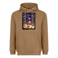 Toasted Coconut halloween dancing skeletons stars Heavyweight Hoodie - BarkalooDesign