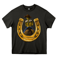 Asphalt horseshoe and cowgirl Heavy Core Tee - JahusDesignShop
