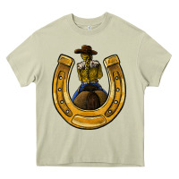 Mossy horseshoe and cowgirl Heavy Core Tee - JahusDesignShop