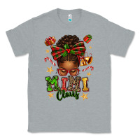 Heather Grey mimi claus afro messy bun Classic Tee - texasbilliewilder