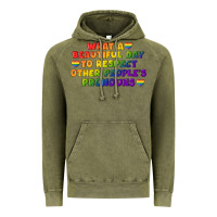 Vintage Olive What a beautiful day to respect other people's Vintage Hoodie - CowGirlArtShop