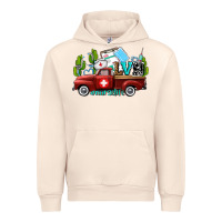 Sandshell lvn nurse truck with cactus and sunflowers Urban Hoodie - AdoDesignShop