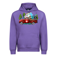 Tulip lvn nurse truck with cactus and sunflowers Urban Hoodie - AdoDesignShop