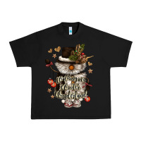 Black walking in a winter wonderland Urban Heavy Tee - CowGirlArtShop