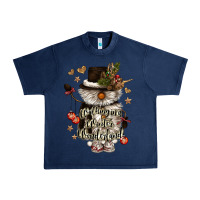 Navy walking in a winter wonderland Urban Heavy Tee - CowGirlArtShop