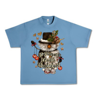 Pebble Blue walking in a winter wonderland Urban Heavy Tee - CowGirlArtShop