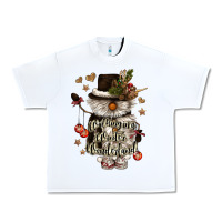 White walking in a winter wonderland Urban Heavy Tee - CowGirlArtShop