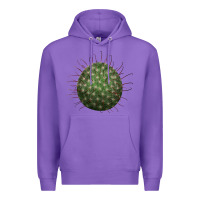 Purple Arizona Fishhook Cactus Premium Hoodie - LillyAllenDesigns