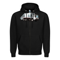 Black garbage truck Zipper Hoodie - Artiststas