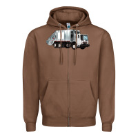 Chestnut garbage truck Zipper Hoodie - Artiststas
