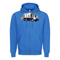 True Royal garbage truck Zipper Hoodie - Artiststas