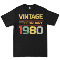 Black Born in 1980 Vintage February Premium Tee - Bettercallsaul