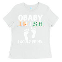 White O' Baby Irish I Could Drink Ladies Tee - Bettercallsaul