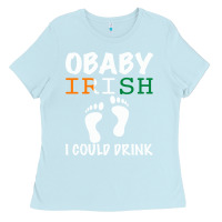 Baby Blue O' Baby Irish I Could Drink Ladies Tee - Bettercallsaul