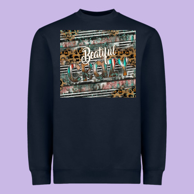 Beautiful Crazy Heavyweight Sweatshirt Designed By Cowhidedigitalart