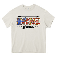 Cream home grown american flag windmill Heavy Core Tee - Jasminsmagicworld
