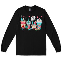 Black teacher coffee cups Long Sleeve Tee - OliviaCreatesArt