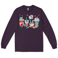 Plum teacher coffee cups Long Sleeve Tee - OliviaCreatesArt