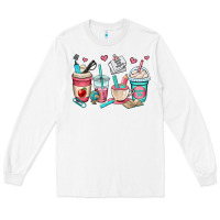 White teacher coffee cups Long Sleeve Tee - OliviaCreatesArt