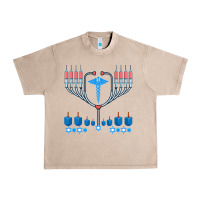 French Oak jewish hanukkah chanukah doctor medical menorah  gifts Urban Heavy Tee - trangStudio