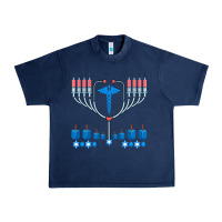 Navy jewish hanukkah chanukah doctor medical menorah  gifts Urban Heavy Tee - trangStudio