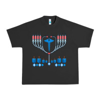 Pigment Black jewish hanukkah chanukah doctor medical menorah  gifts Urban Heavy Tee - trangStudio