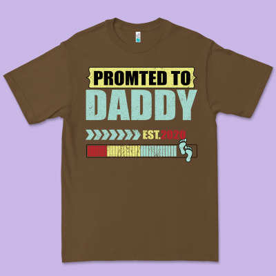 Promoted To Daddy Est 2020 Premium Tee Designed By Bettercallsaul