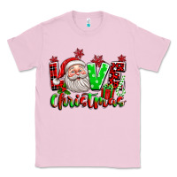Bubblegum Pink love christmas santa Classic Tee - texasbilliewilder
