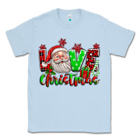 Dusty Blue love christmas santa Classic Tee - texasbilliewilder