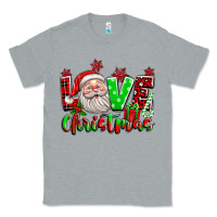 Heather Grey love christmas santa Classic Tee - texasbilliewilder