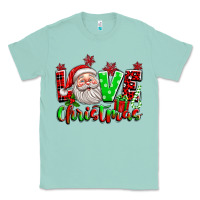 Seafoam love christmas santa Classic Tee - texasbilliewilder