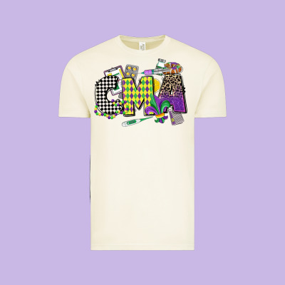 Cma Mardi Gras Certified Medical Assistant Vintage Tee Designed By Cowgirlartshop