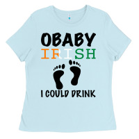 Baby Blue O' Baby Irish I Could Drink Ladies Tee - Bettercallsaul