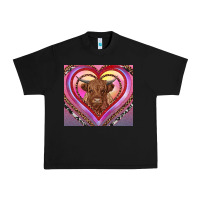 Black highland cow valentine's day Urban Heavy Tee - RanaPortraitStore
