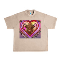 French Oak highland cow valentine's day Urban Heavy Tee - RanaPortraitStore