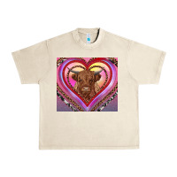 Sandshell highland cow valentine's day Urban Heavy Tee - RanaPortraitStore